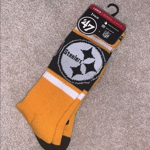 Yellow Steelers socks